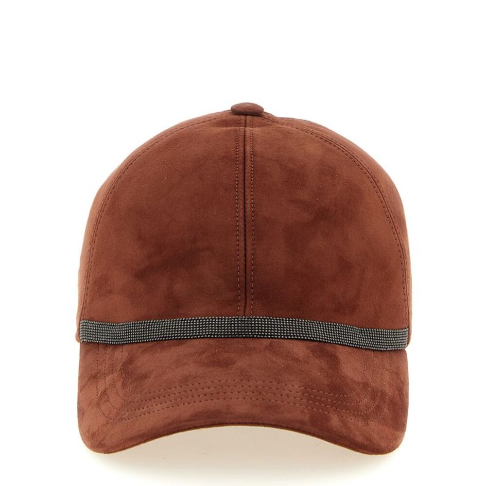 Brunello Cucinelli Multicolor Lamb Leather Cap (Baseball Women's Hat)